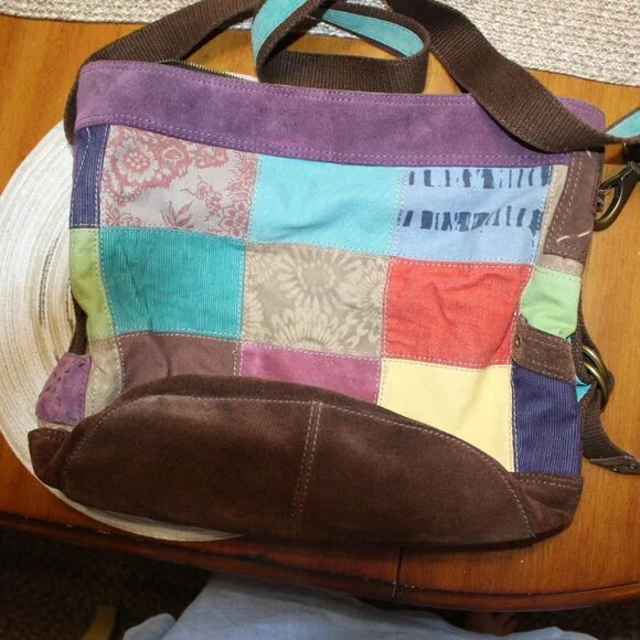 Lucky Brand Leather Crossbody purse BOHO LOOK! - Picture 2 of 14